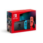 New Nintendo Switch with Neon Red & Blue Joy Console