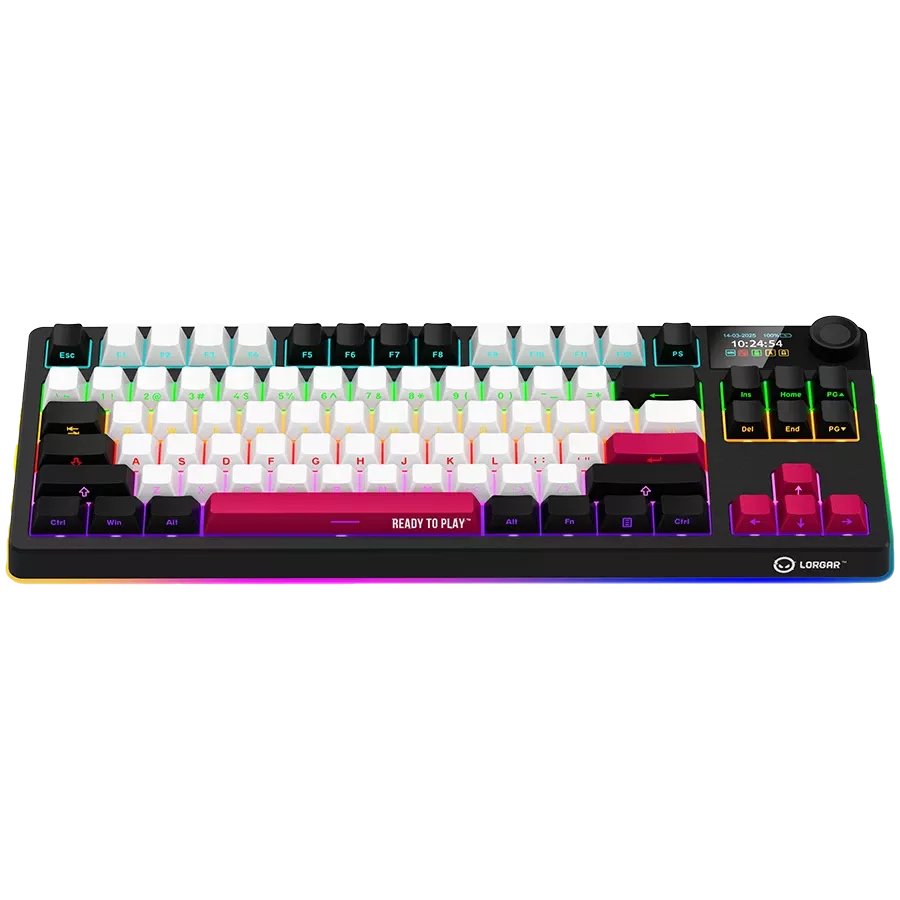Lorgar KBP70TKLW Wireless Mechanical Gaming Keyboard Pro Black Red