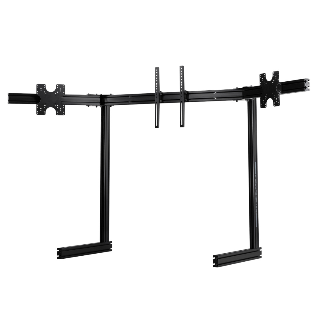 Next Level Racing Elite Free Standing Triple Monitor Stand Black Edition (2) Next Level Racing Elite Free Standing Triple Monitor Stand Black Edition