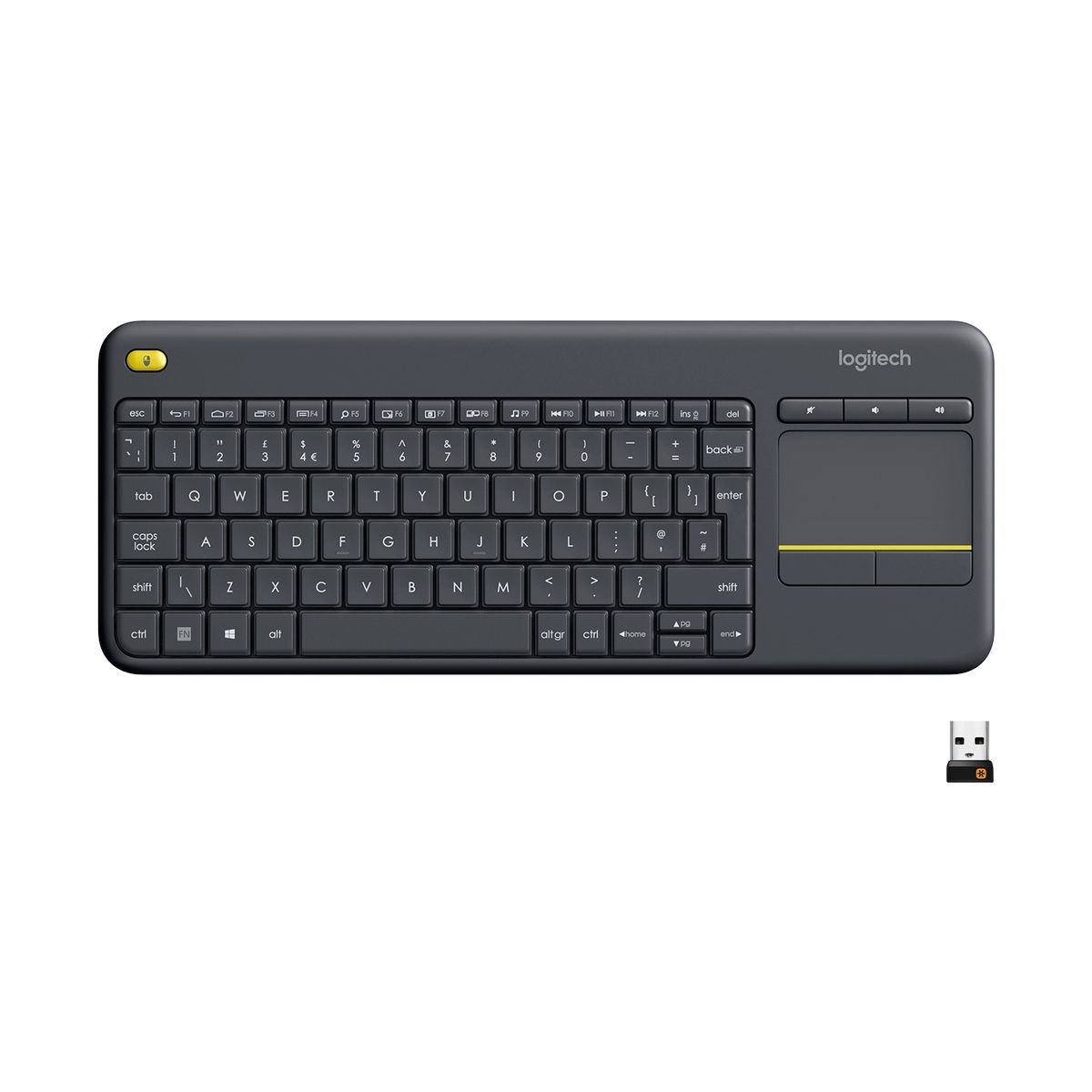 Logitech K400 PLUS Wireless Touch Keyboard with Touchpad