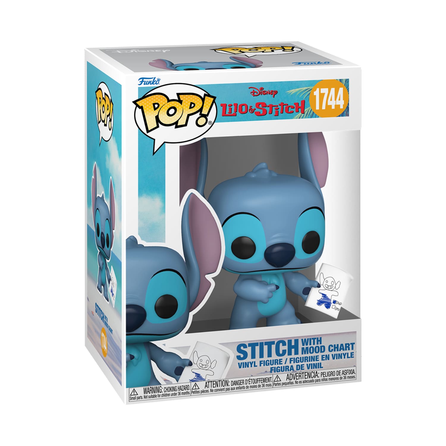 Funko POP Lilo and Stitch Stitch with Mood Chart