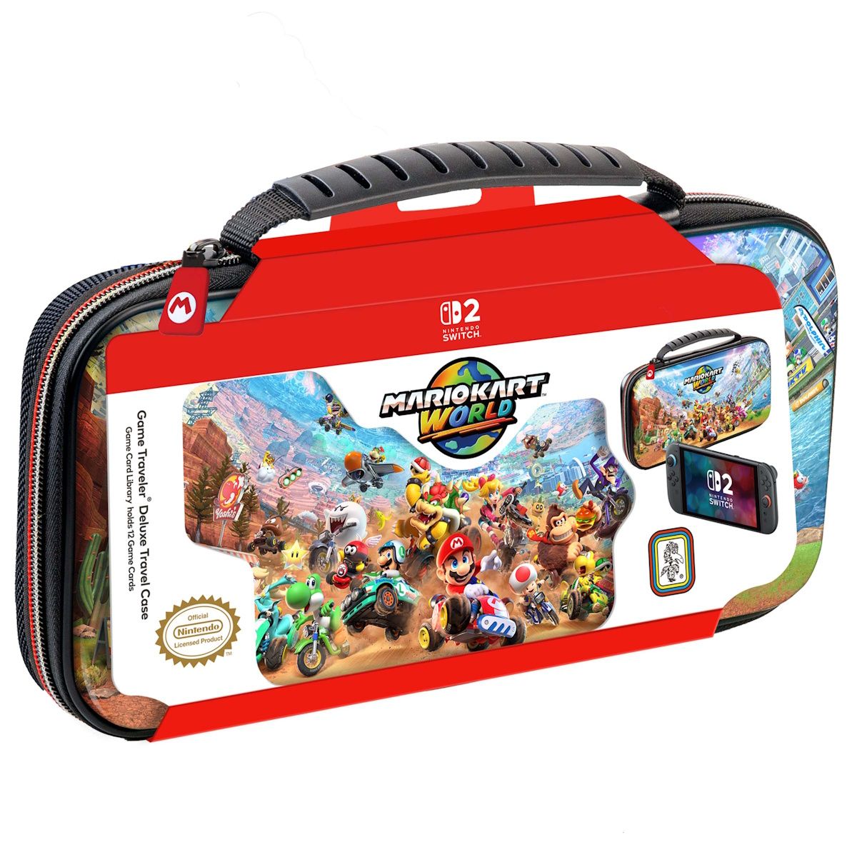 Nacon Mario Kart World Deluxe Travel Case For Nintendo Switch 2
