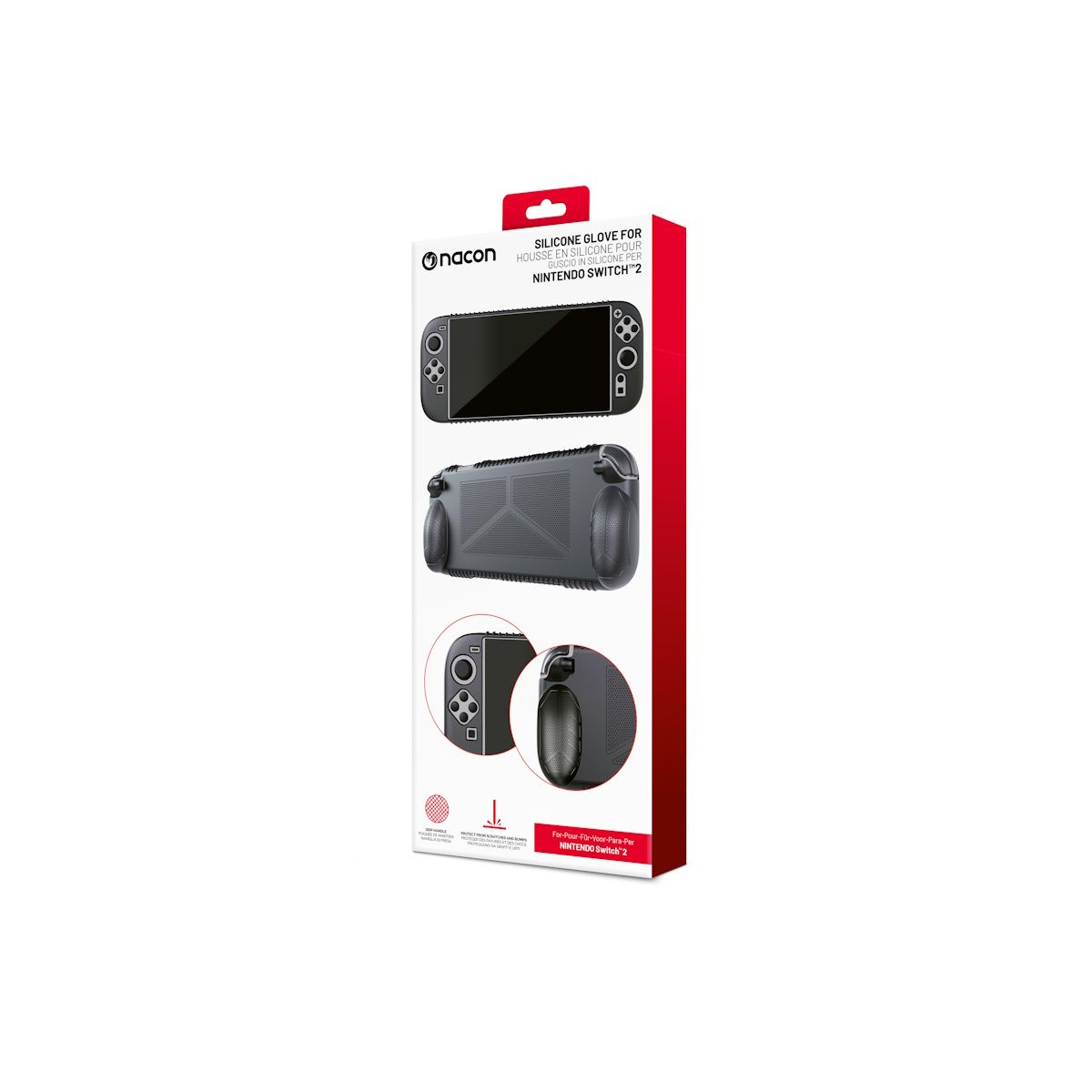 Nacon Black Silicone Glove For Nintendo Switch 2