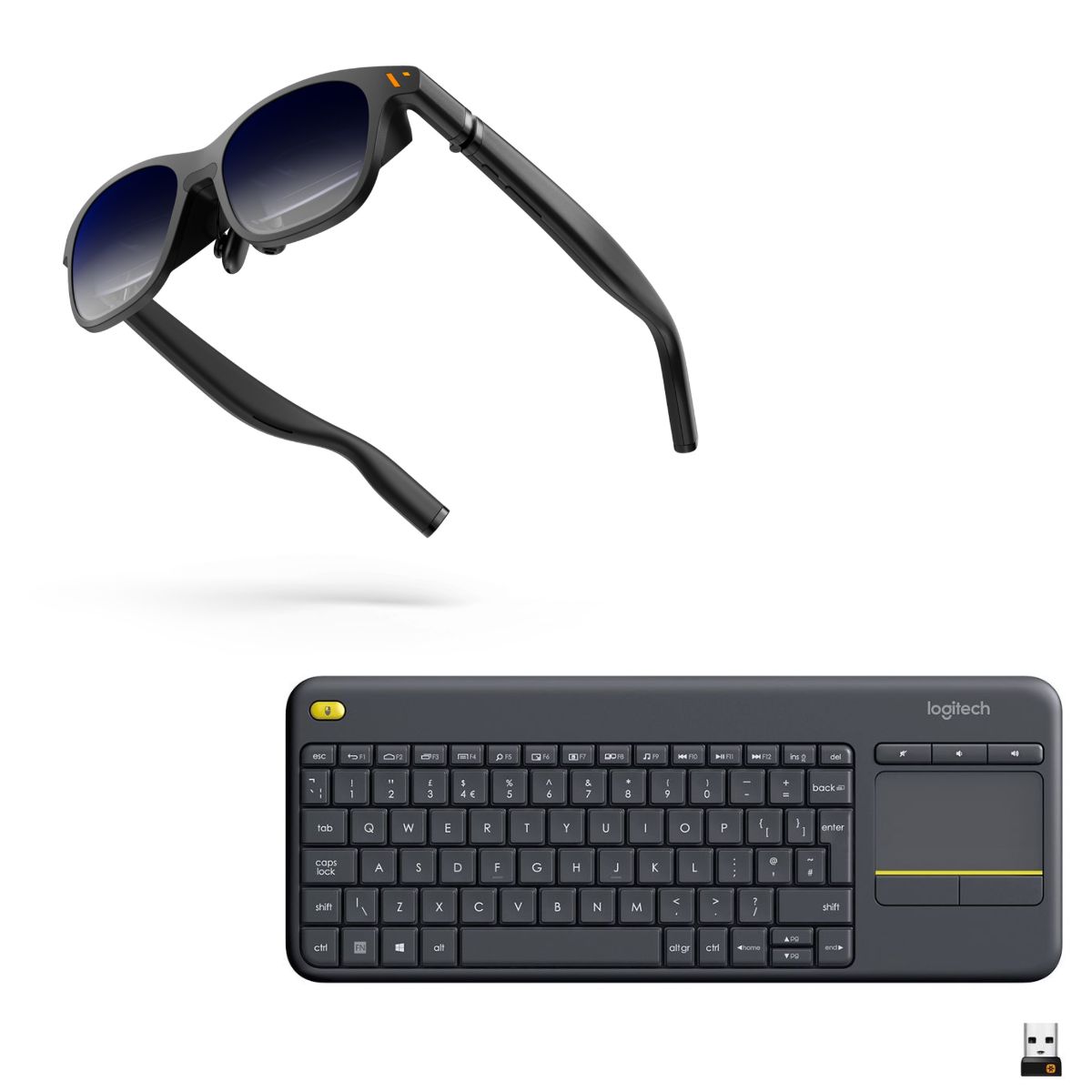 VITURE Pro XR Glasses + Logitech K400 plus wireless Keyboard Business & Travel Bundle VITURE Pro XR Glasses + Logitech K400 plus wireless Keyboard Business & Travel Bundle