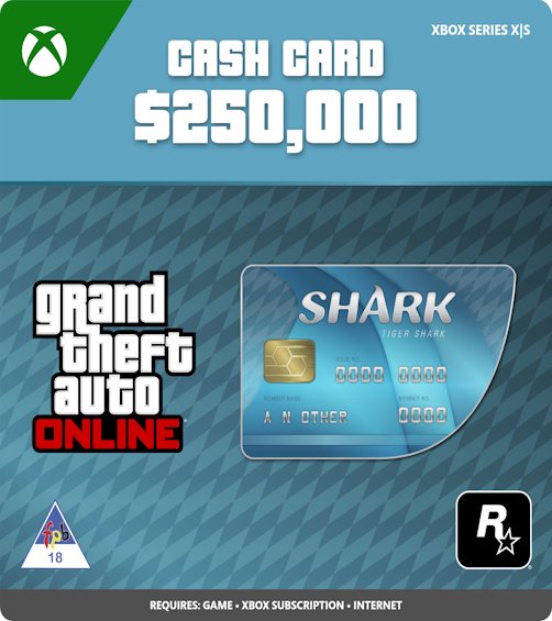 Digital C2C XBS GTA Online Great Tiger Shark Cash Card