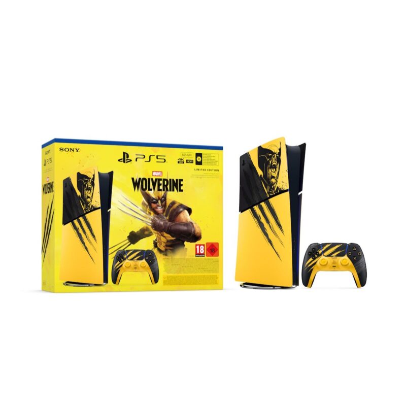 Sony Playstation 5 Slim Digital Marvels Wolverine Yellow Limited Edition