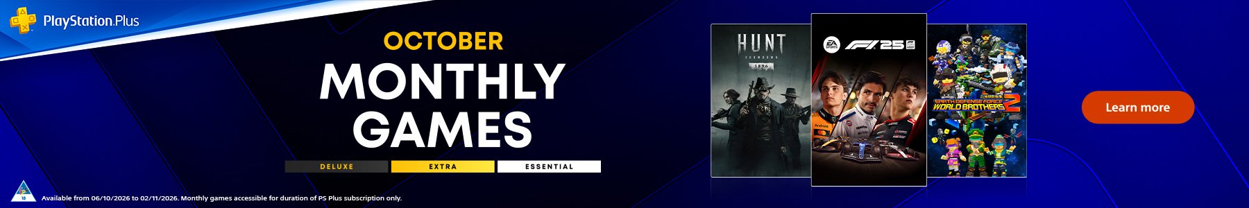 October PlayStation Plus Subscription Games